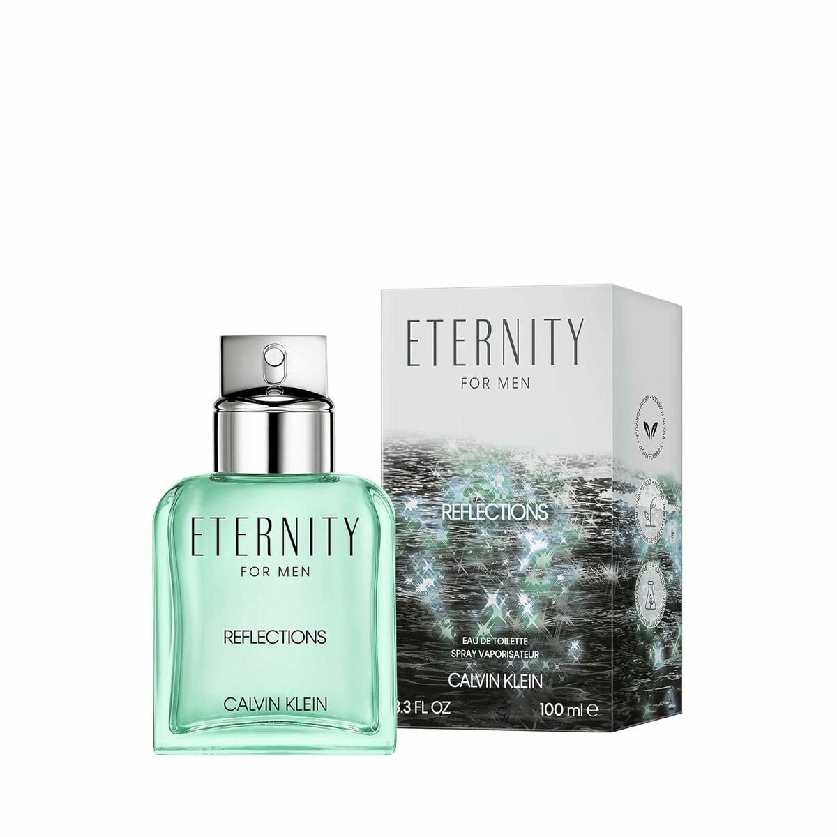 Herreparfume Calvin Klein Eternity Reflections 100 ml til mænd produktemballage