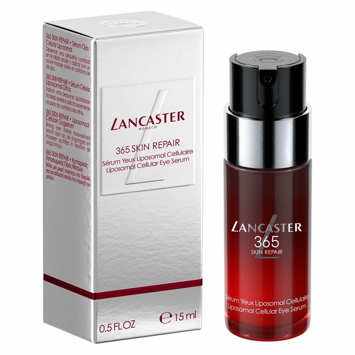 Gel til øjenområdet Lancaster 365 SKIN REPAIR 15 ml til kvinder hudpleje emballage