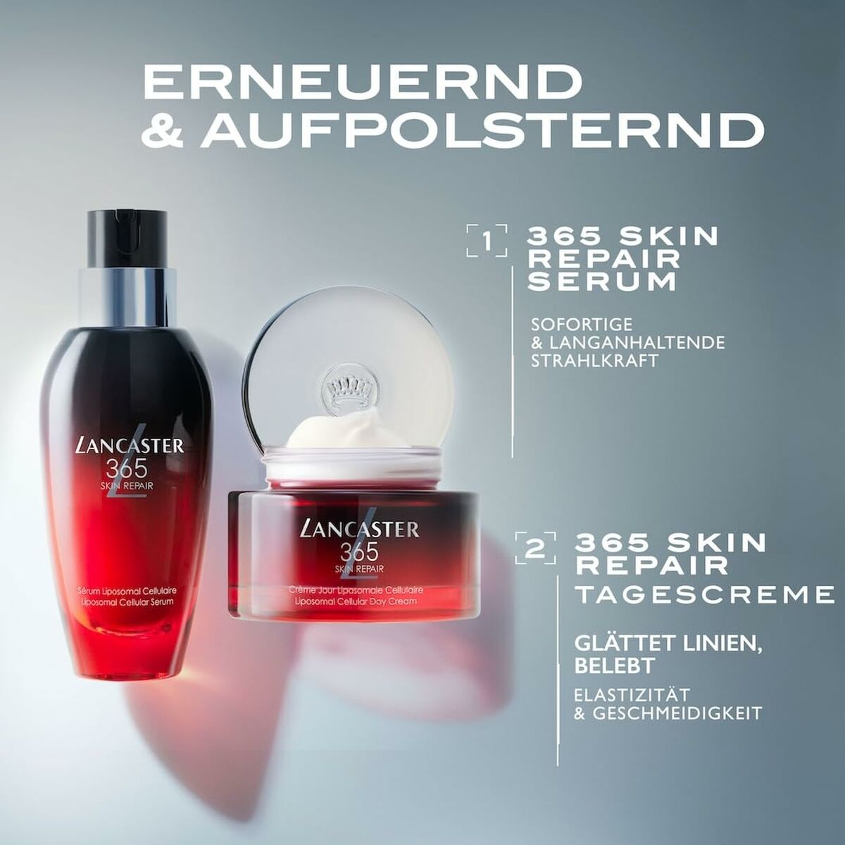 Ansigtscreme Lancaster 365 SKIN REPAIR Spf 15 50 ml til kvinder hudpleje emballage