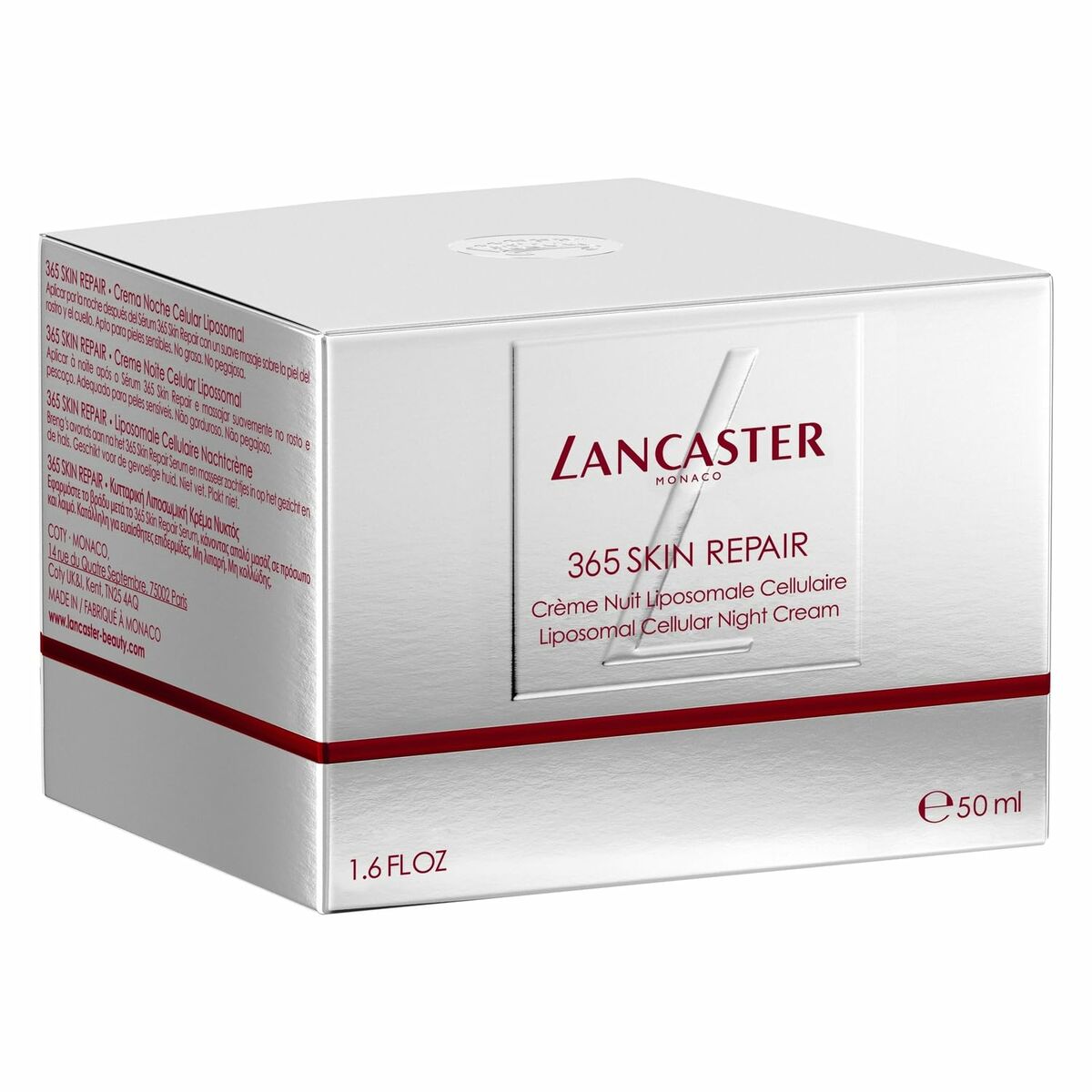 Ansigtscreme Lancaster 365 SKIN REPAIR 50 ml til kvinder hudpleje emballage