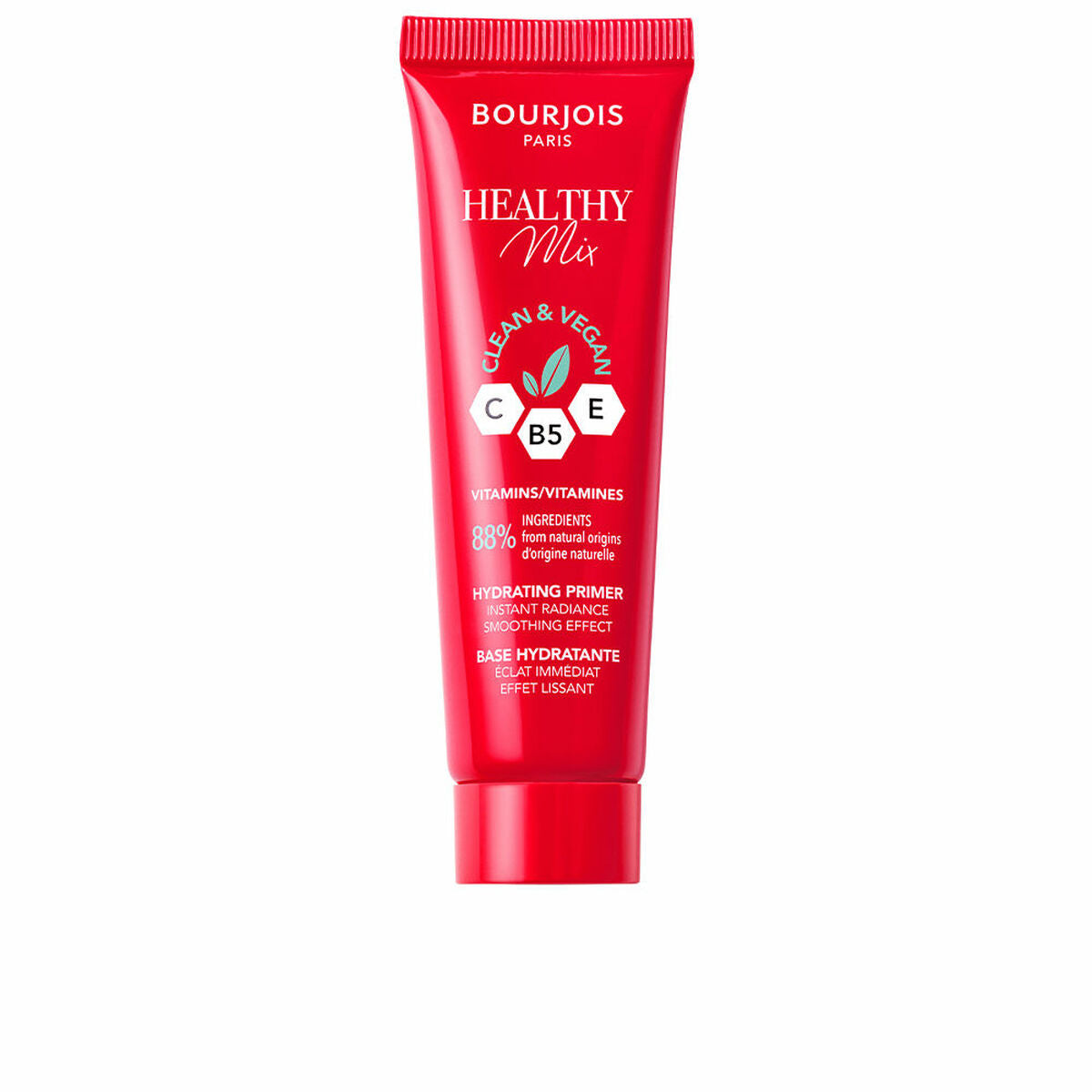 Flydende Make Up Base Bourjois Healthy Mix Nº 001 30 ml Fugtgivende produktemballage