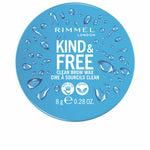 Øjenbrynsmake-up Rimmel London Kind & Free Eyebrows Nº 001 Klar 8 g produktemballage