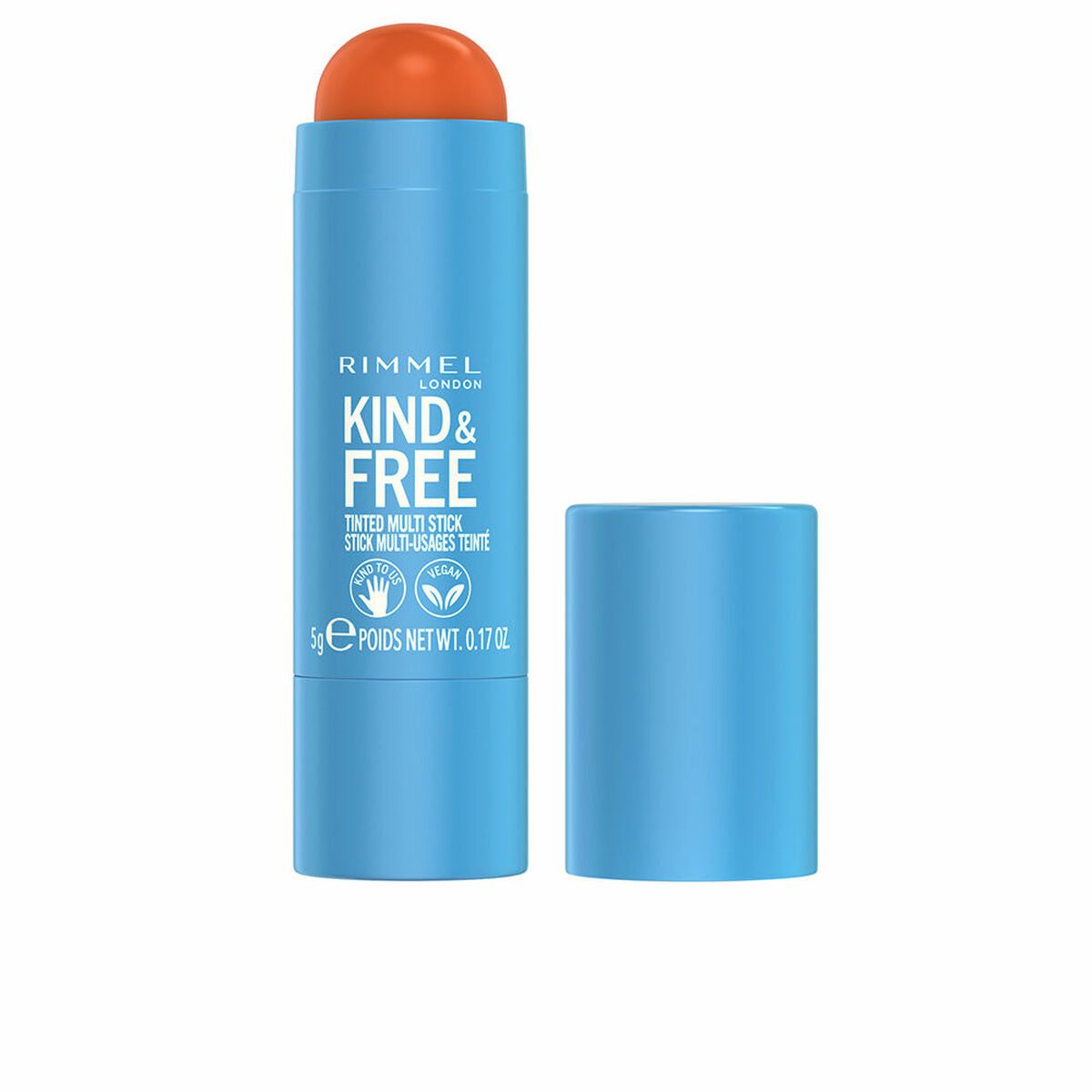 Color Stick Rimmel London Kind & Free Orange Nº 004 Tangerine dream D24c4b Nº 004-Tangerine Dream 5 g produktemballage