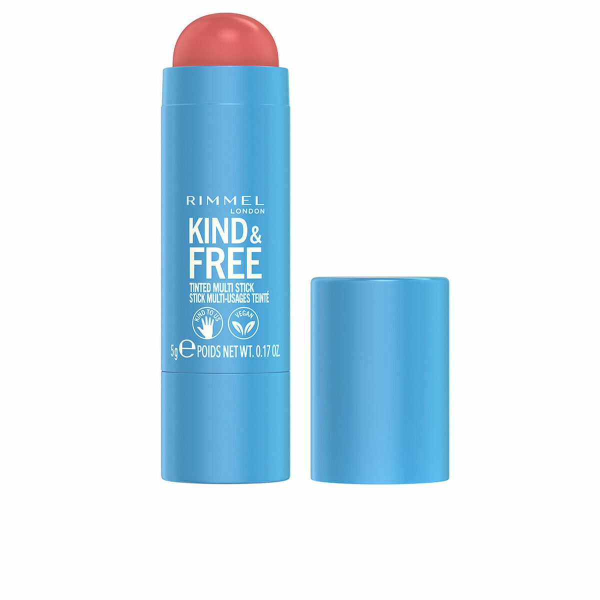Color Stick Rimmel London Kind & Free Beige Nº 001 Caramel dusk C86a61 Nº 001-Caramel Dusk 5 g produktemballage