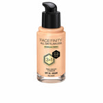 Creme Make-up Base Max Factor Face Finity Hele dagen Flawless Nº N42 Ivory N42-Ivory Spf 20 30 ml 3-i-1 produktemballage