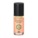 Creme Make-up Base Max Factor Facefinity Nº 64-roset guld Spf 20 30 ml 3-i-1 produktemballage