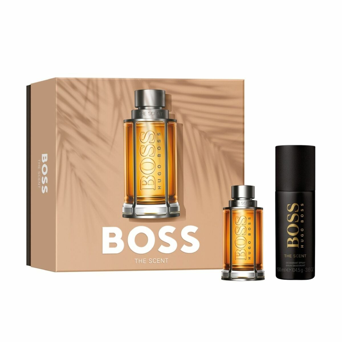 Parfumesæt til kvinder BOSS THE SCENT 2 stykker til mænd produktemballage
