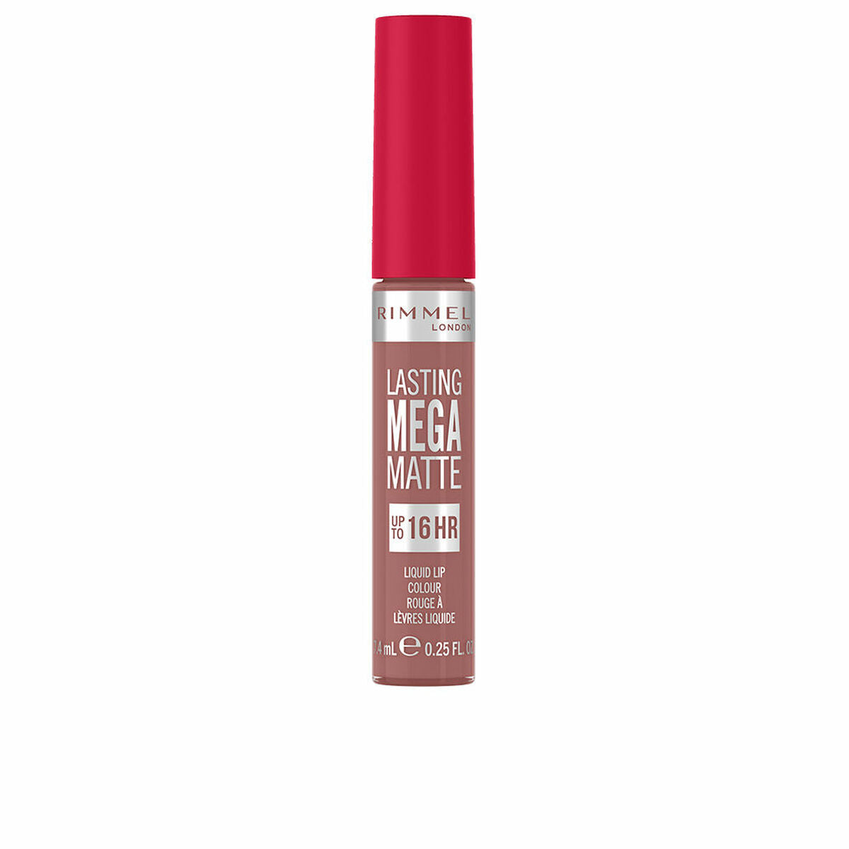 Læbestift Rimmel London Lasting Mega Matte Nº 709 Stropløs Nº 709-Stropløs 7,4 ml Flydende 7,4 ml makeup-emballage