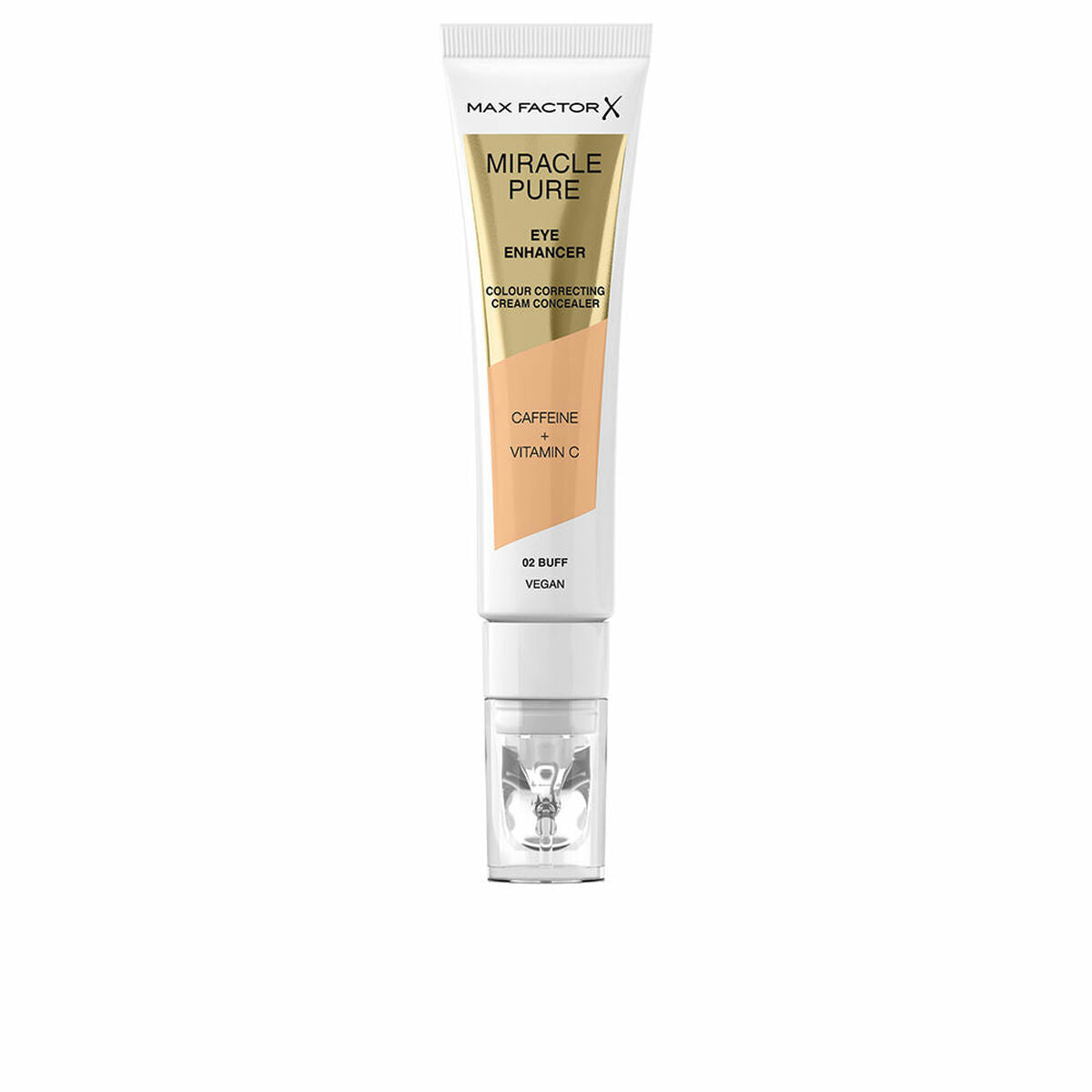 Ansigtskorrektor Max Factor MIRACLE PURE Nº 02 Buff Nº 02-Buff 10 ml produktemballage