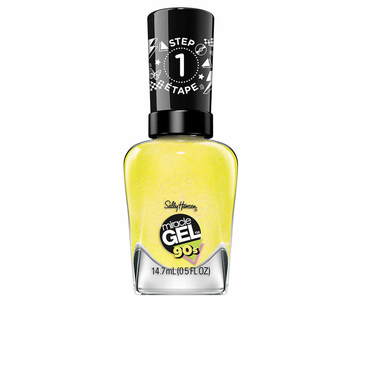 Neglelak Sally Hansen MIRACLE GEL 90s Nº 891 Mixtape Nº 891-Mixtape 14,7 ml hudplejeemballage 14,7 ml