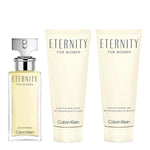 Dameparfumesæt Calvin Klein Eternity til kvinder 3 stykkers produktemballage