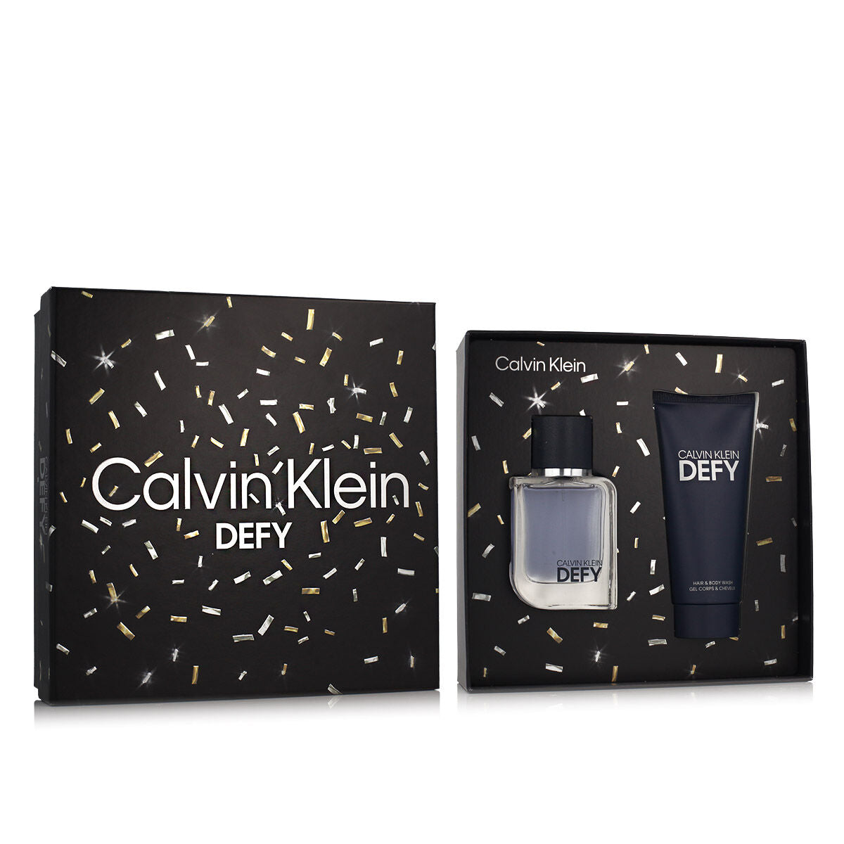 Herreparfumesæt Calvin Klein Defy produktemballage
