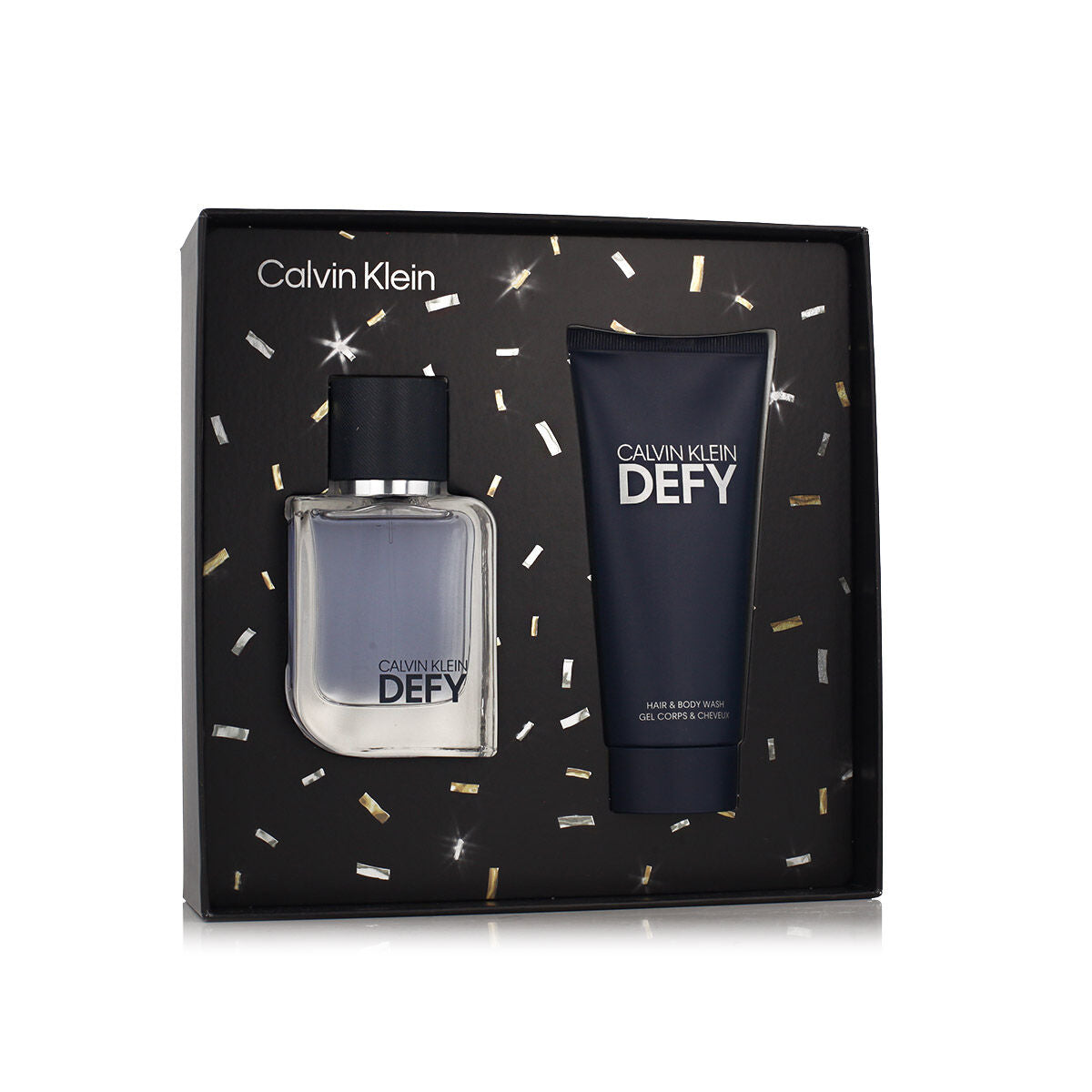 Herreparfumesæt Calvin Klein Defy produktemballage