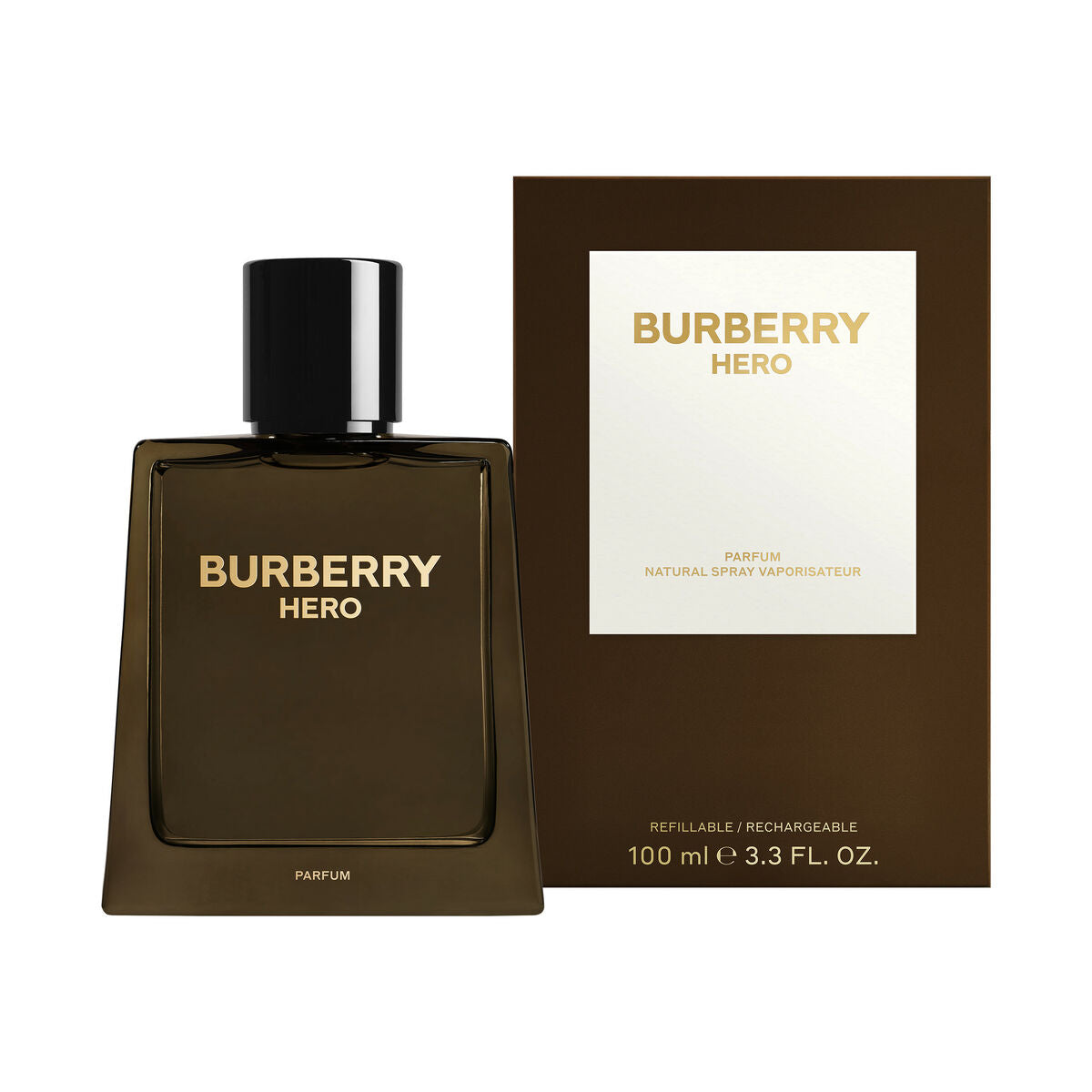 Dameparfume Burberry HERO 100 ml til mænd produktemballage