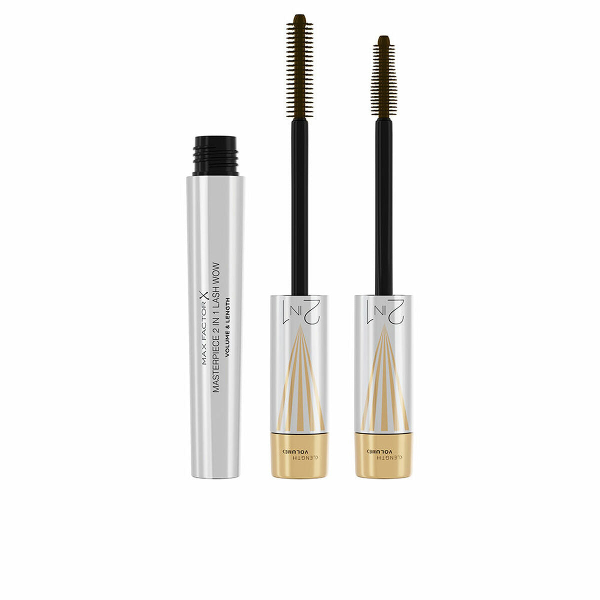 Mascara Max Factor Masterpiece 2 I 1 Lash Wow Black Nº 02 Sort brun 02-sort brun 7 ml makeup emballage