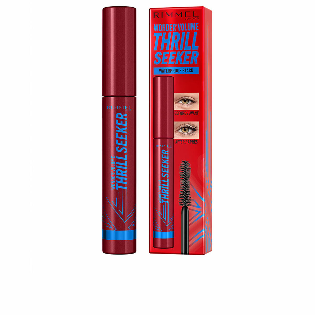 Volume Effect Mascara Rimmel London Wonder' Volume Thrill Seeker Black 8 ml makeup emballage
