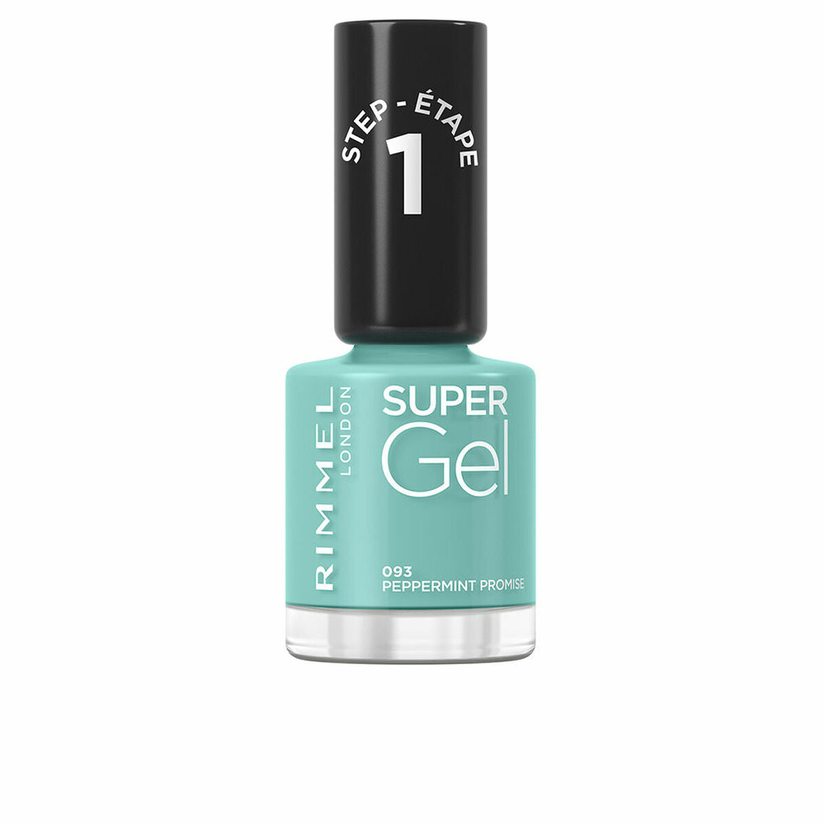 neglelak Rimmel London Super Gel Nº 093 Peppermint løfte Nº 093-Peppermint Promise 12 ml hudplejeemballage