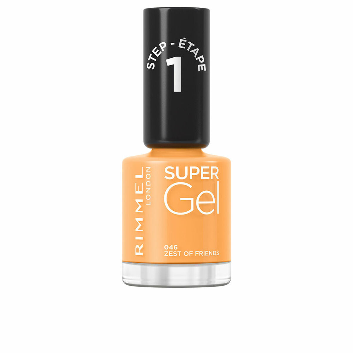 neglelak Rimmel London Super Gel Nº 046 Zest of friends Nº 046-Zest Of Friends 12 ml hudplejeemballage