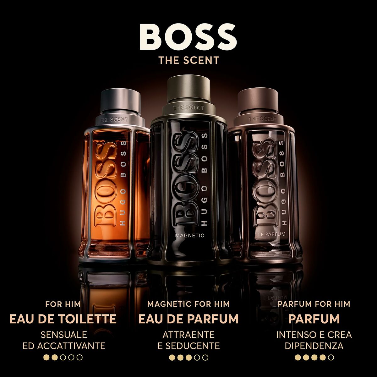 Unisex parfume BOSS THE SCENT The Scent For Him Magnetisk 100 ml til mænd produktemballage