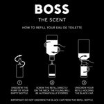 Herreparfume Hugo Boss-boss THE SCENT 200 ml til mænd produktemballage
