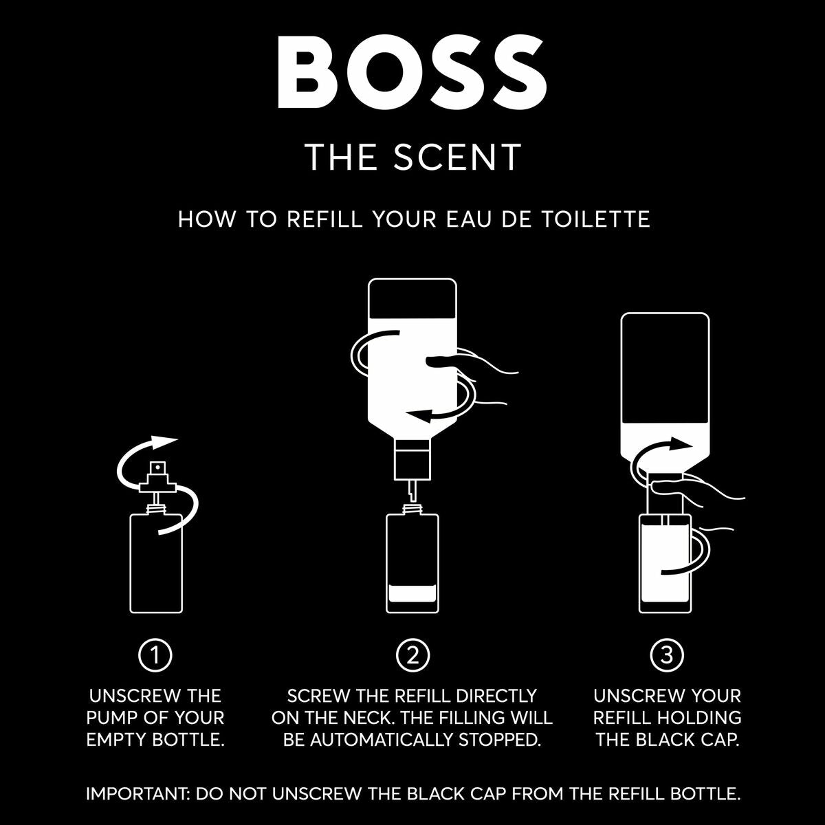 Herreparfume Hugo Boss-boss THE SCENT 200 ml til mænd produktemballage