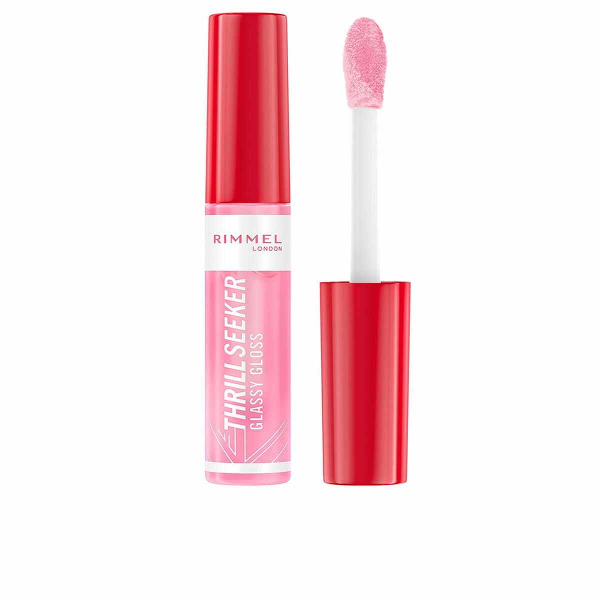 Læbeglans Rimmel London THRILL SEEKER 150-pink slik 10 ml produktemballage