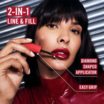 Læbeglans Rimmel London THRILL SEEKER Nº 300-Main Character 6 ml produktemballage