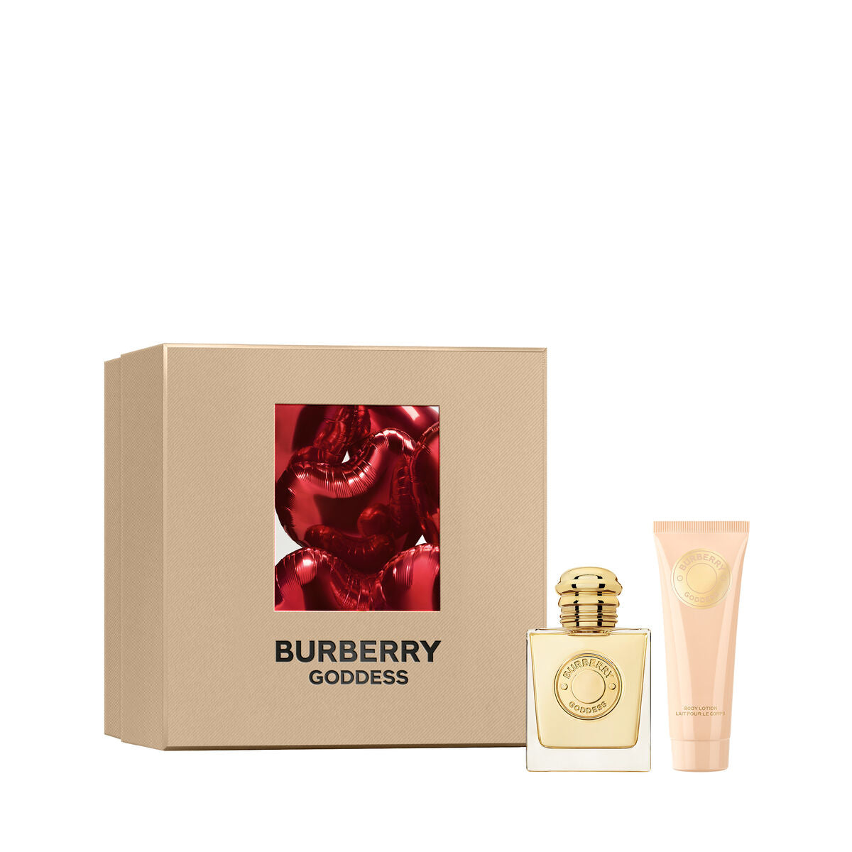 Parfumesæt til kvinder Burberry Goddess 2 stykker til kvinder produktemballage
