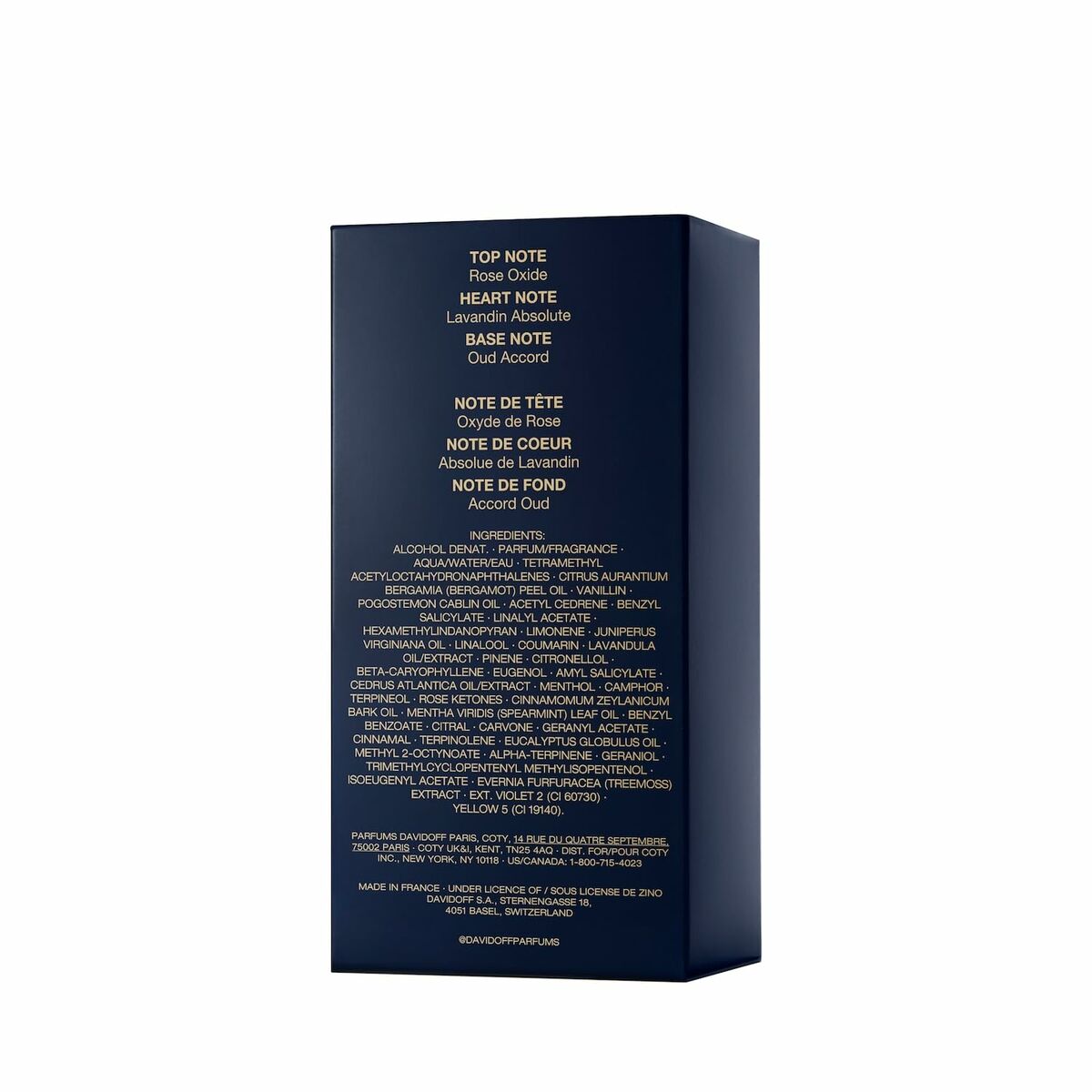 Herreparfume Davidoff COOL ELIXIR 50 ml til mænd produktemballage