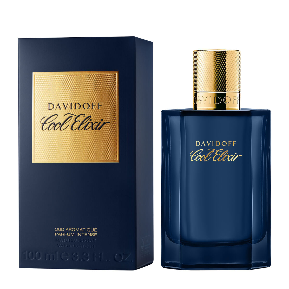 Herreparfume Davidoff COOL ELIXIR 100 ml til mænd produktemballage