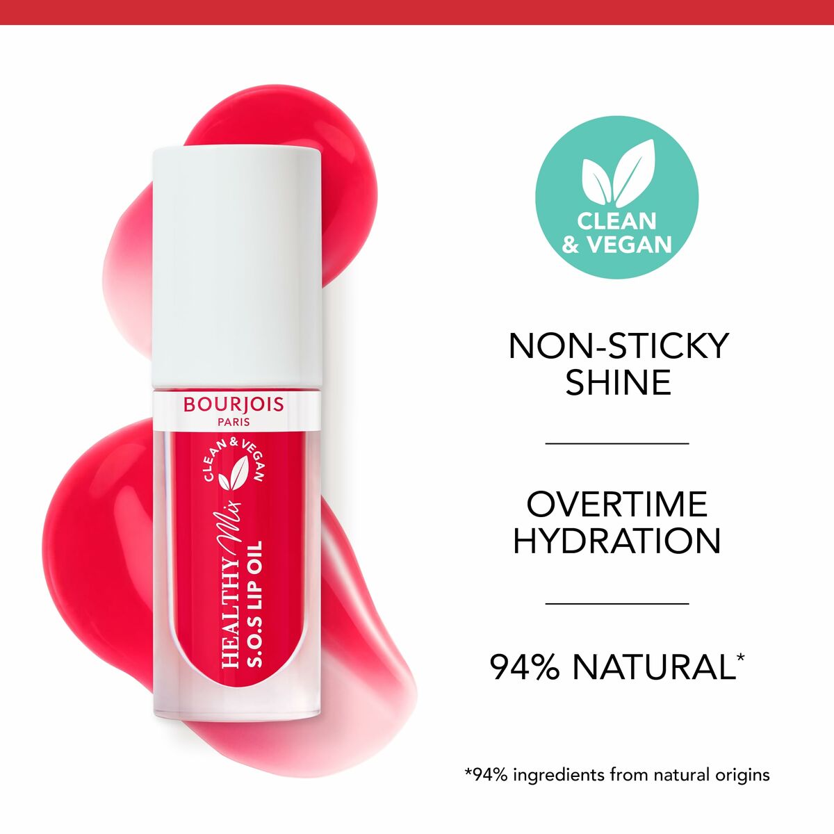 Læbestift Bourjois HEALTHY MIX S.O.S Nº 03-Straw'bisous 4,5 ml 4,5 ml makeup-emballage