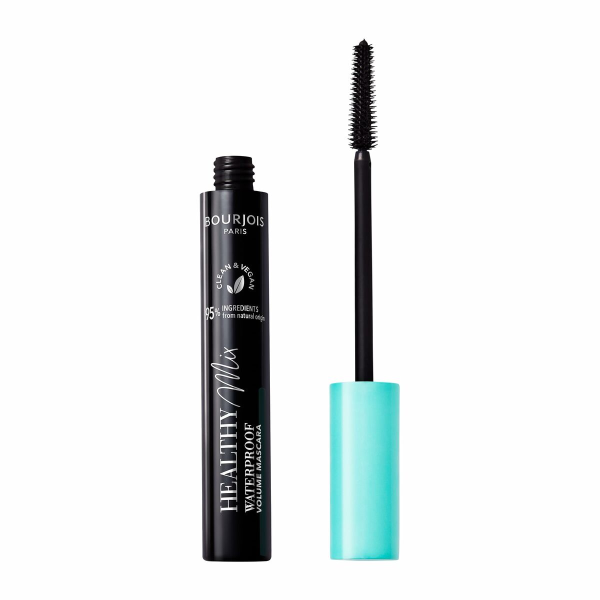 Mascara Bourjois HEALTHY MIX Sort 10 ml Vandafvisende makeup-emballage