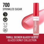 Lipgloss Rimmel London THRILL SEEKER Nº 700-drysset sukker 6 ml produktemballage