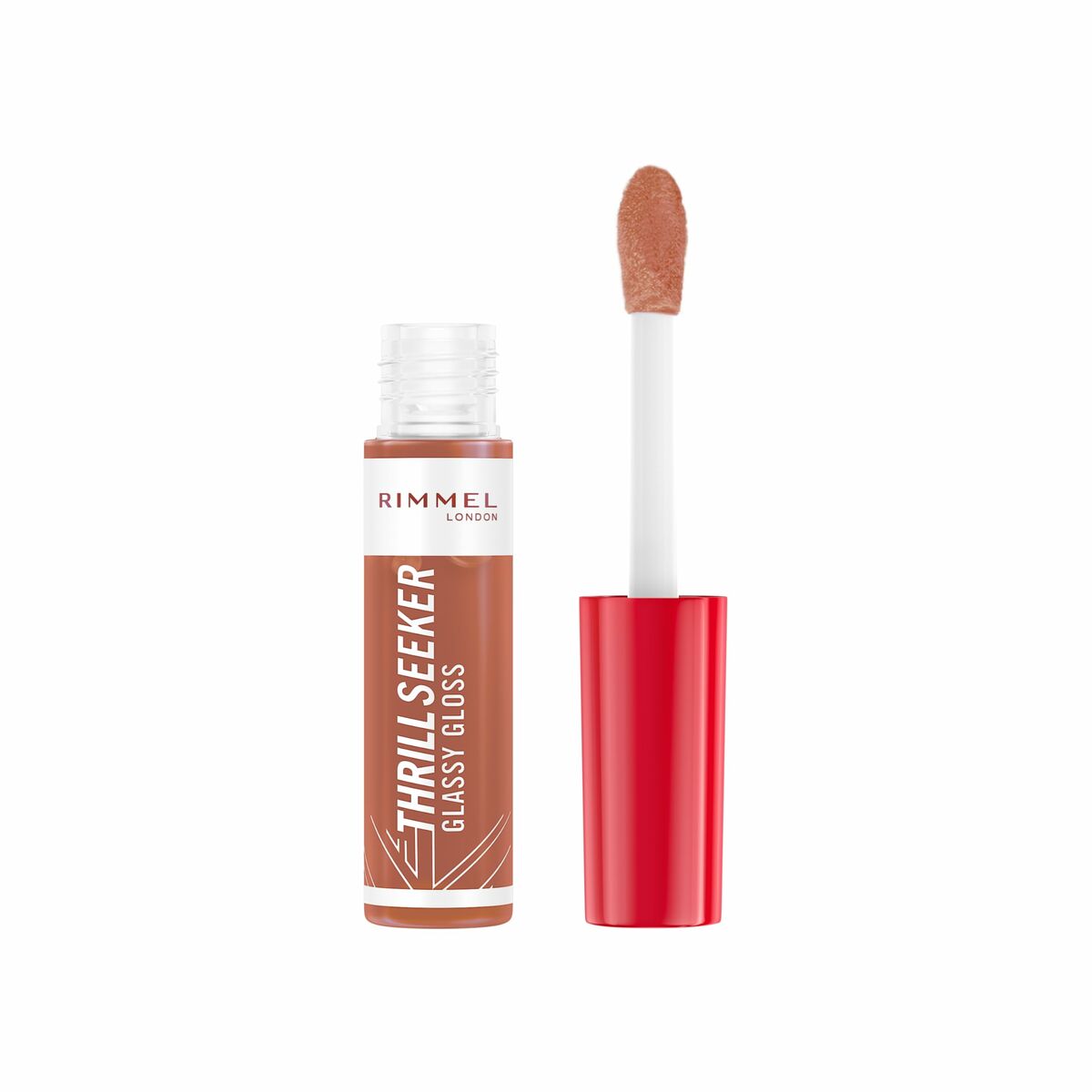 Lipgloss Rimmel London THRILL SEEKER Nº 650-Sweet Frosting 6 ml produktemballage