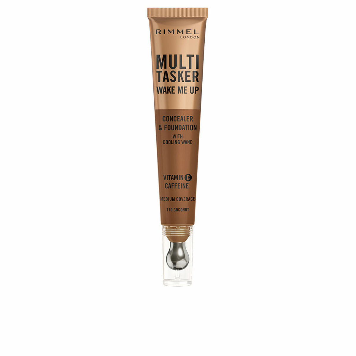 Ansigtskorrektor Rimmel London Multi-Tasker Wake Me Up Warm Coconut 20 ml produktemballage