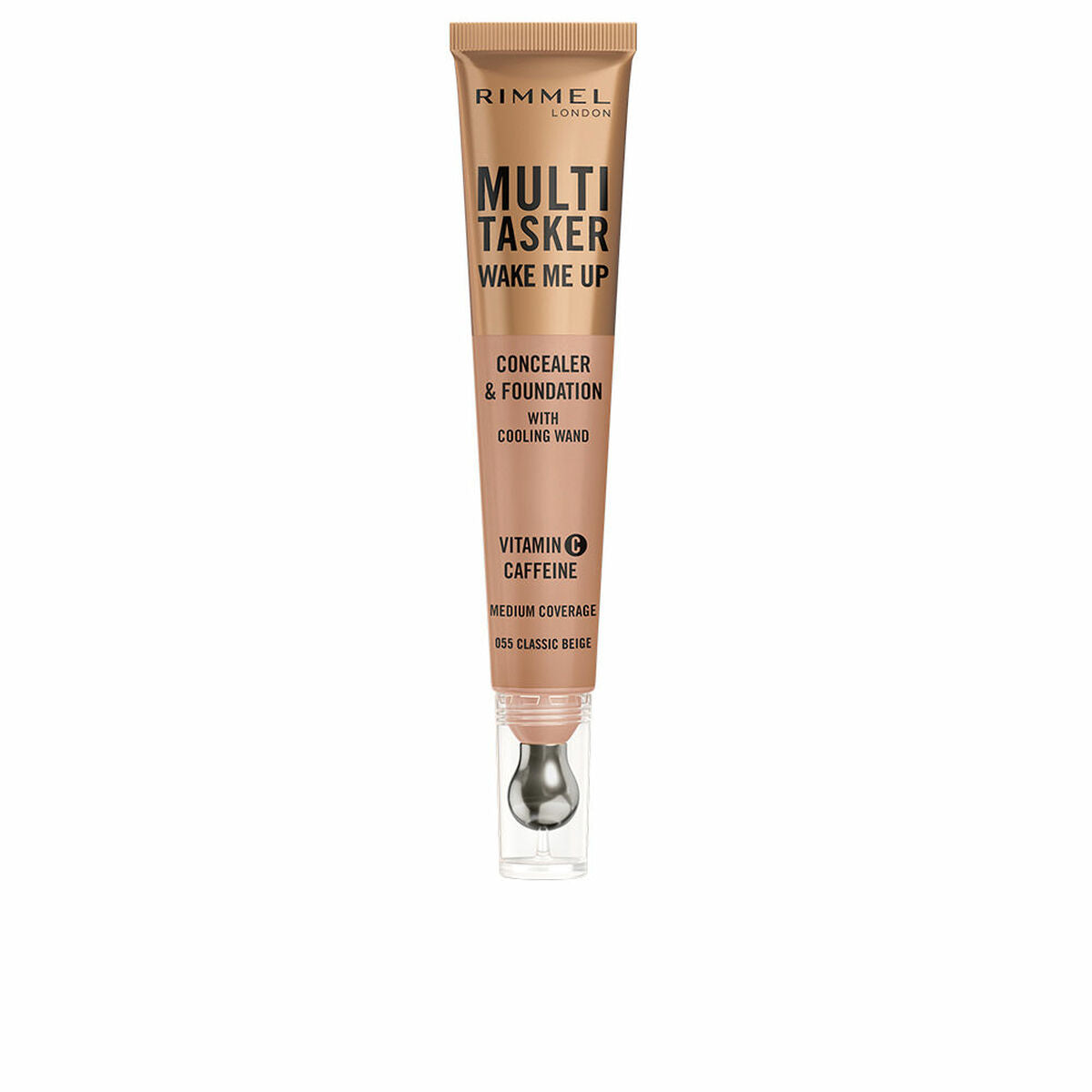 Ansigtskorrektor Rimmel London Multi-Tasker Wake Me Up Classic Beige 20 ml produktemballage