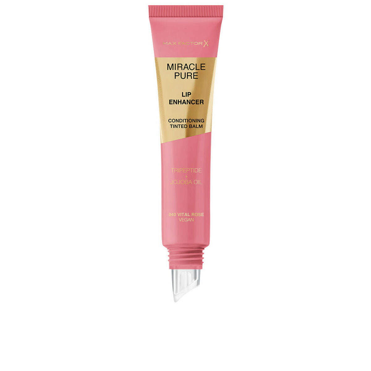 Læbepomade Max Factor MIRACLE PURE Nº 040-Vital Rose 12 ml til kvinder hudplejeemballage