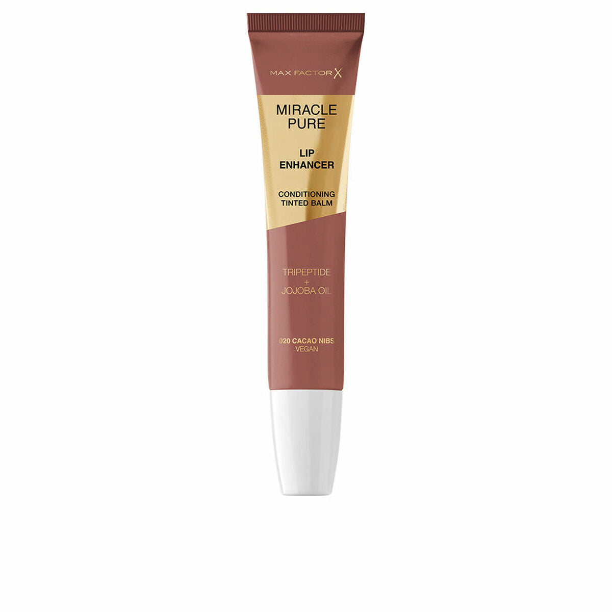 Læbepomade Max Factor MIRACLE PURE Nº 020-Cacao Nibs 12 ml til kvinder hudpleje emballage