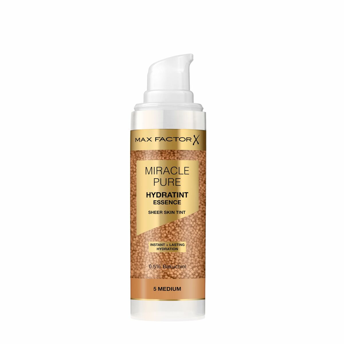 Flydende Make Up Base Max Factor MIRACLE PURE Nº 5-Medium 30 ml produktemballage