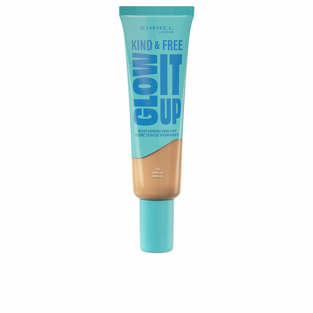 Flydende Make Up Base Rimmel London KIND OG GRATIS Nº 160-Vanille 30 ml produktemballage