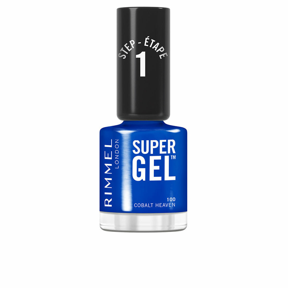Neglelak Rimmel London RL SUPER GEL Nº 100-Cobalt Heaven 12 ml hudplejeemballage