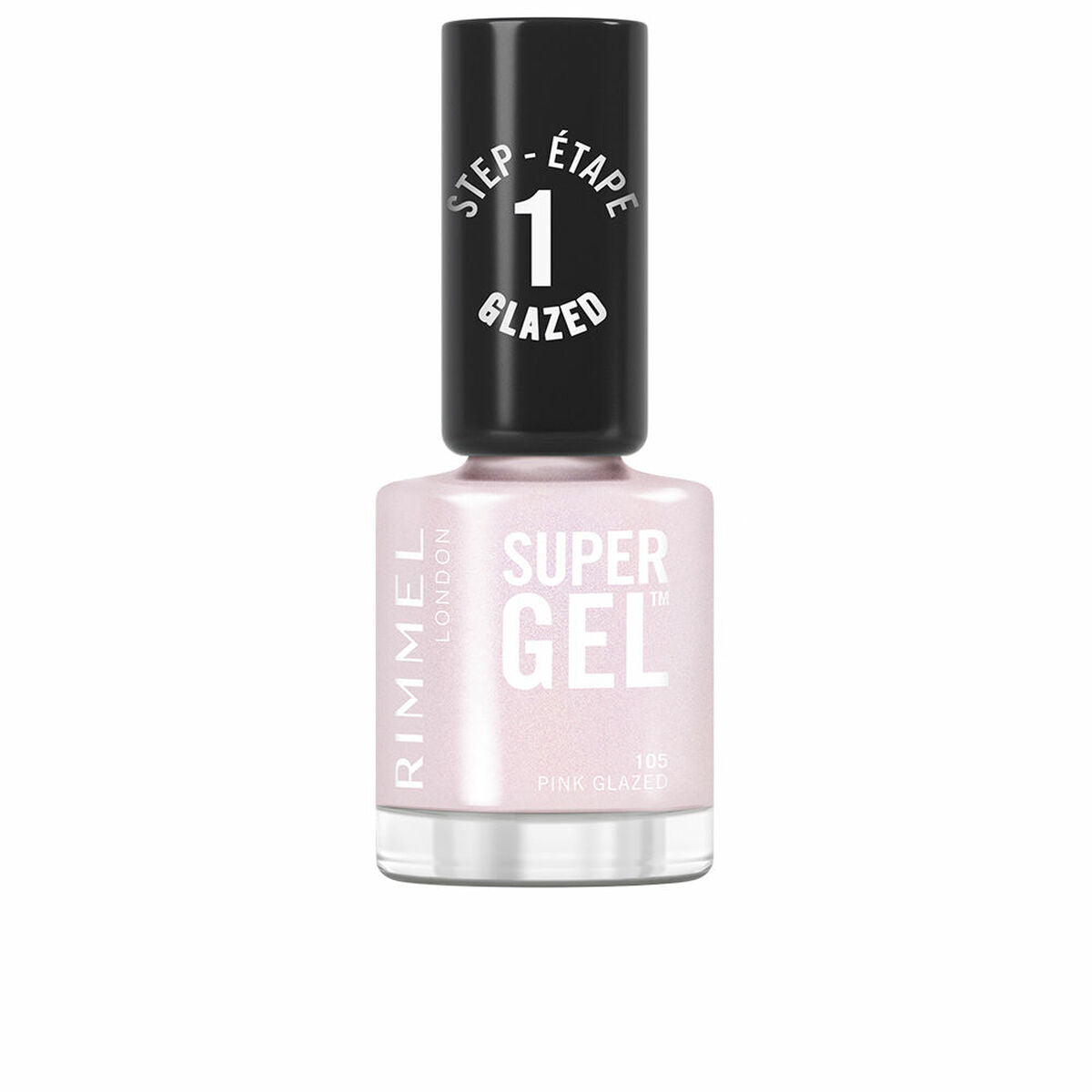 Neglelak Rimmel London RL SUPER GEL Nº 105-Pink Glazed 12 ml hudplejeemballage