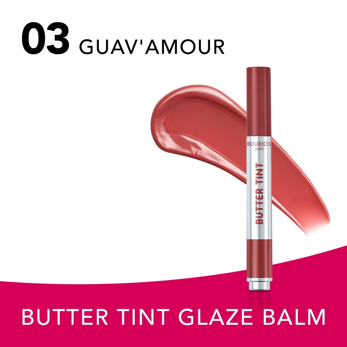 Læbestift Bourjois BUTTER TINT LIP GLAZE 2 g makeup emballage