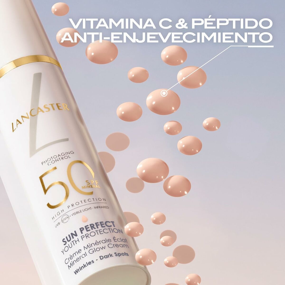 Sun Block Lancaster SUN PERFECT Spf 50 30 ml produktemballage