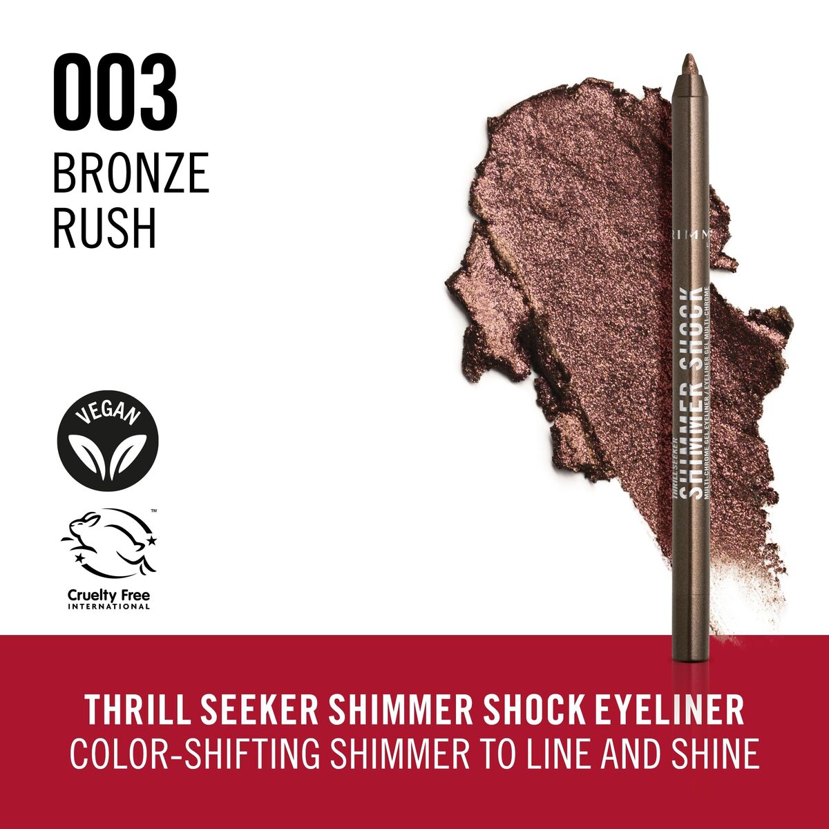 Make-up sæt Rimmel London SHIMMER SHOCK til kvinder produktemballage