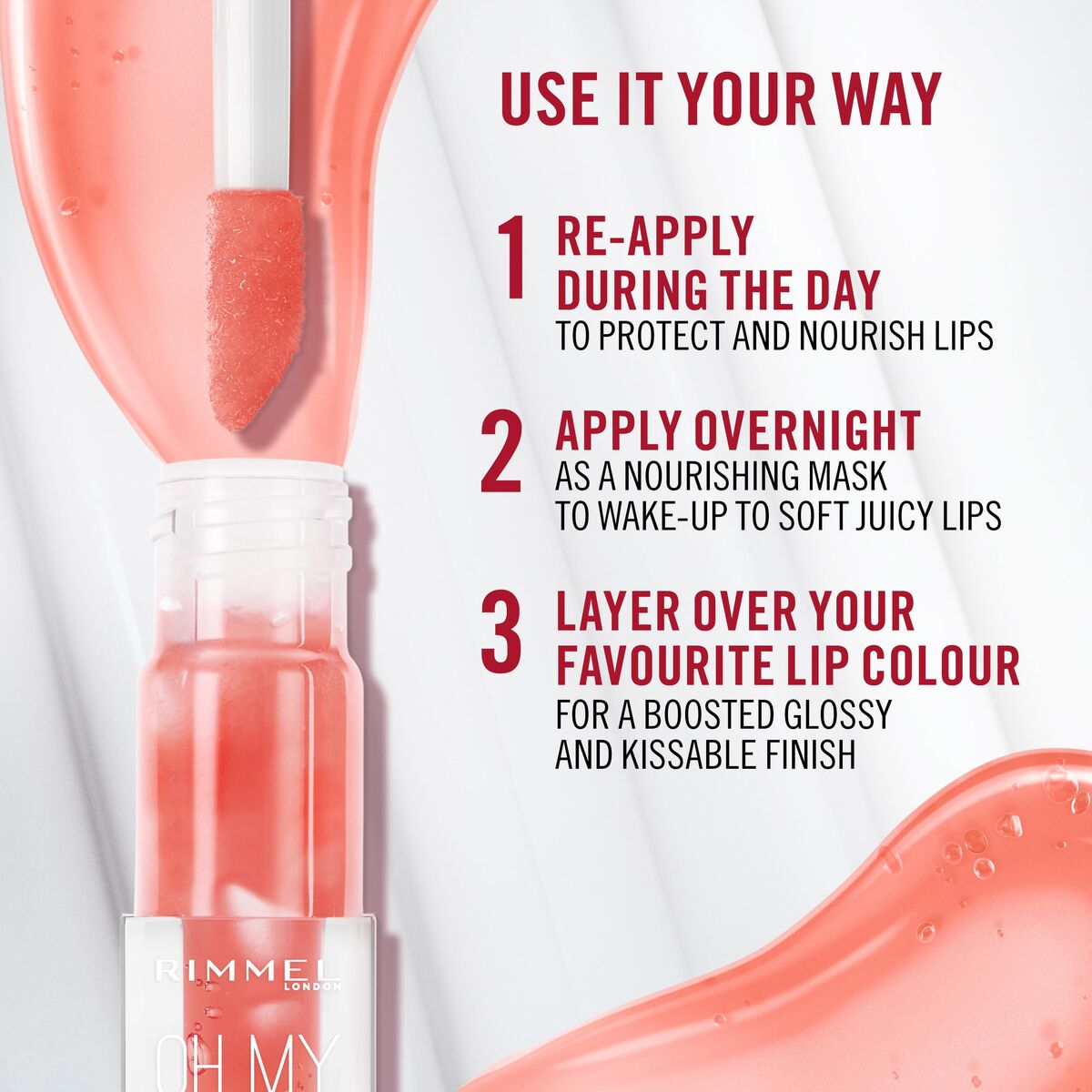 Læbestift Rimmel London OH MY GLOSS! 4,5 ml 4,5 ml makeup emballage
