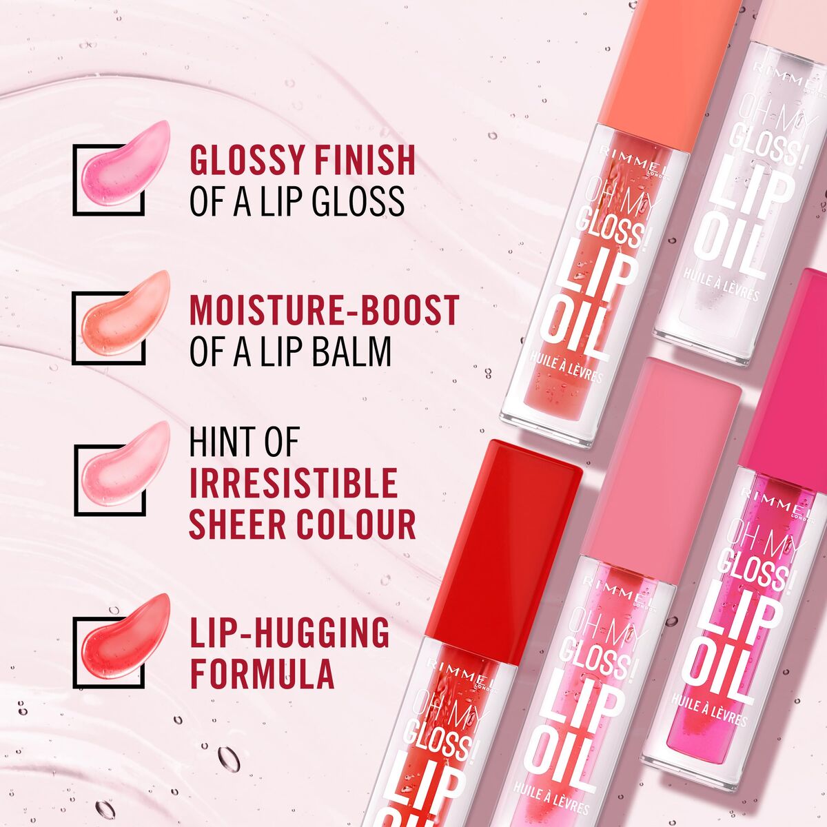 Læbestift Rimmel London OH MY GLOSS! 4,5 ml 4,5 ml makeup emballage