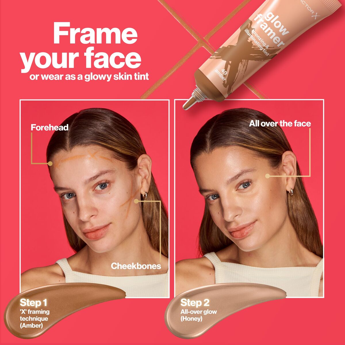 MakeUp Set Max Factor GLOW FRAMER produktemballage