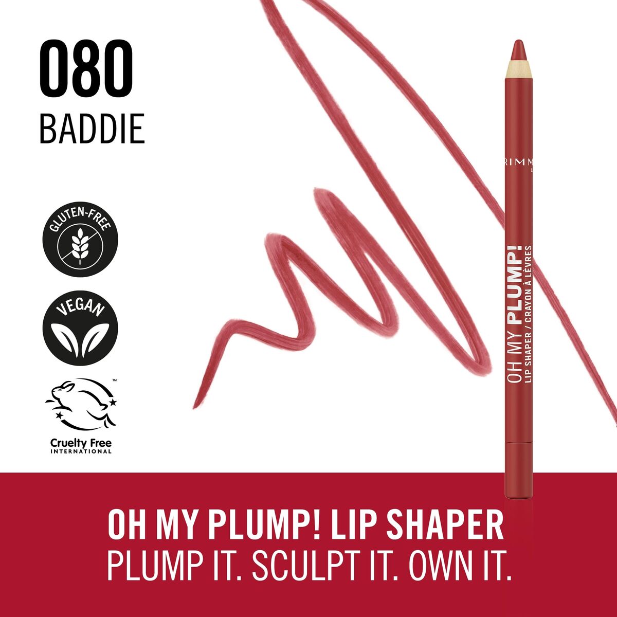 Læbestift Rimmel London OH MY PLUMP! 1,2 g 1,2 g makeup emballage