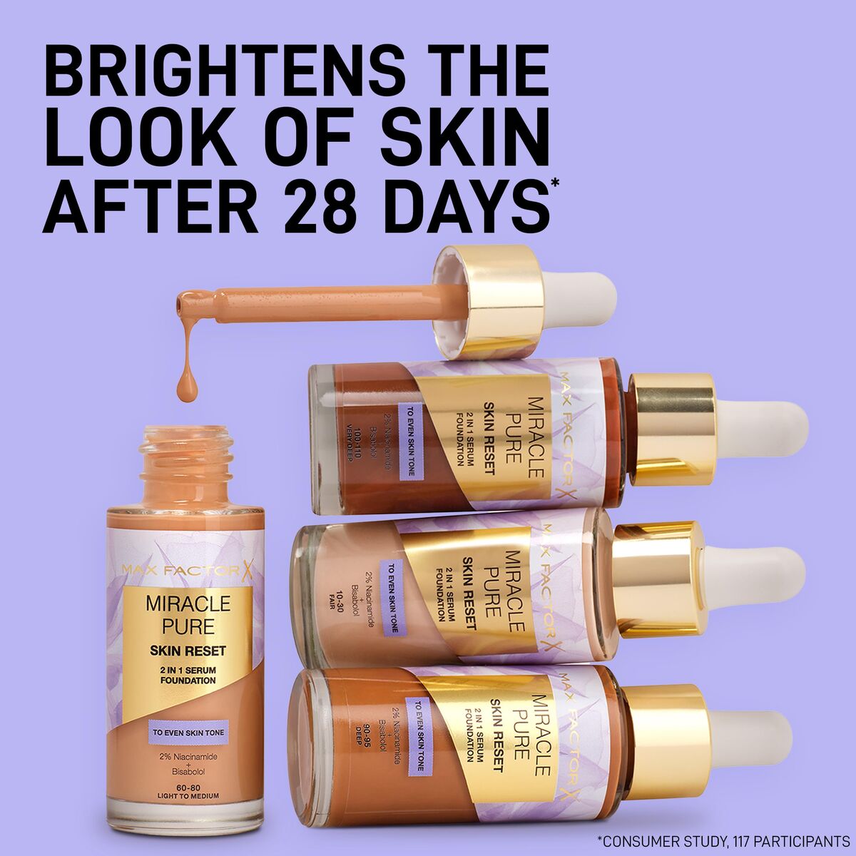 Ansigtscreme Max Factor MIRACLE PURE 30 ml til kvinders hudplejeemballage